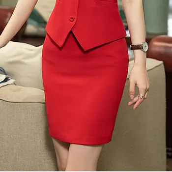 

IZICFLY New Autumn Summer Style Formal Business Korean Office Skirts Womens Slim Pencil Plus Size Black OL Mini Skirt Plus Size