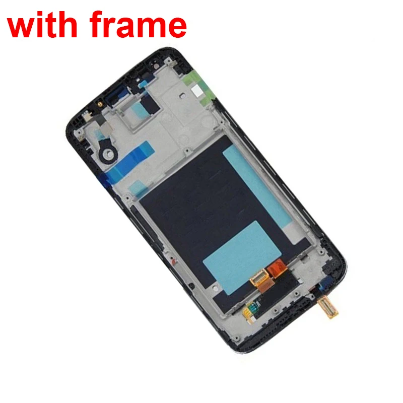 Для LG Optimus G2 D800 D801 D803 сенсорный экран дигитайзер стекло+ ЖК-дисплей панель монитор в сборе с рамкой - Цвет: White with Frame