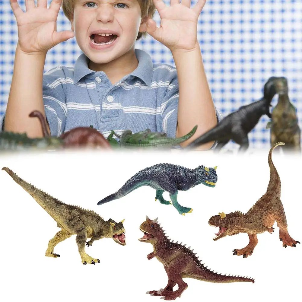 Высокая Имитация Яркий ПВХ пластик карнотаурус Игрушечная модель динозавра детский подарок Домашняя Коллекция дисплея