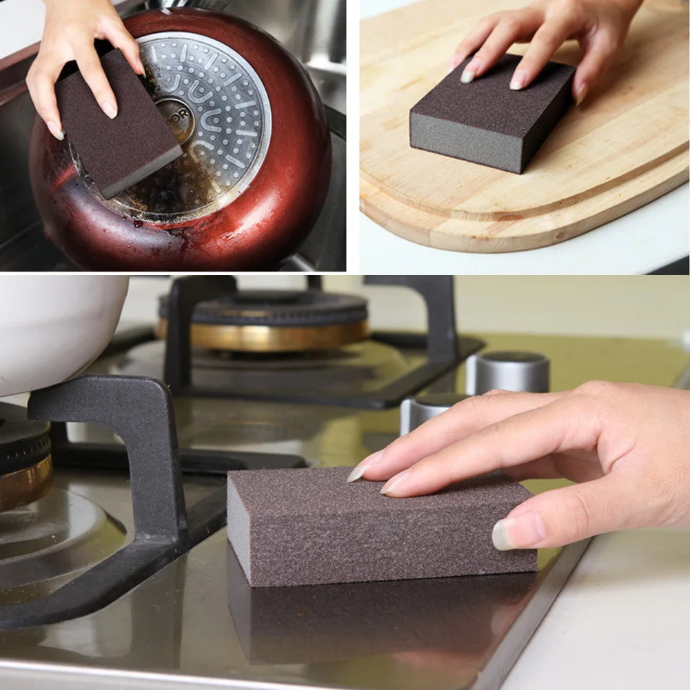 5Pcs Cleaning Rust Remover Abrasive Thicken Emery Sponge Magic Multi-functional