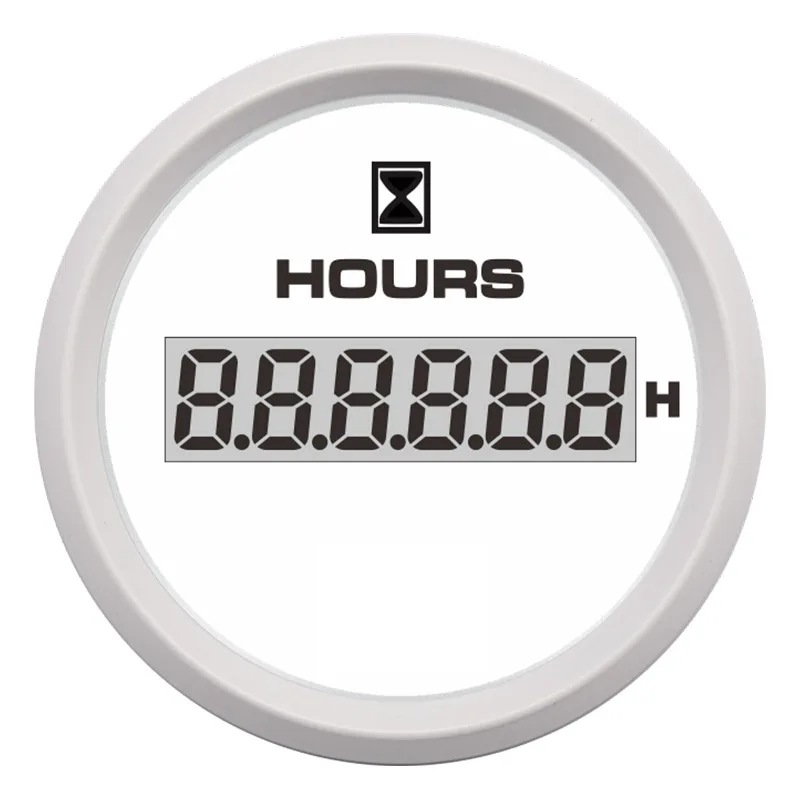 УФ-фильтр 52 мм с цифровой счетчики моточасов Водонепроницаемый Hourmeters контрольно-измерительные приборы датчиков уровня моря для Авто Лодка Красный Подсветка 9-32 в пост 316L ободок