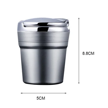 

Travel Portable Auto Car LED Light Cigarette Ashtray Smokeless Cylinder Holder C66