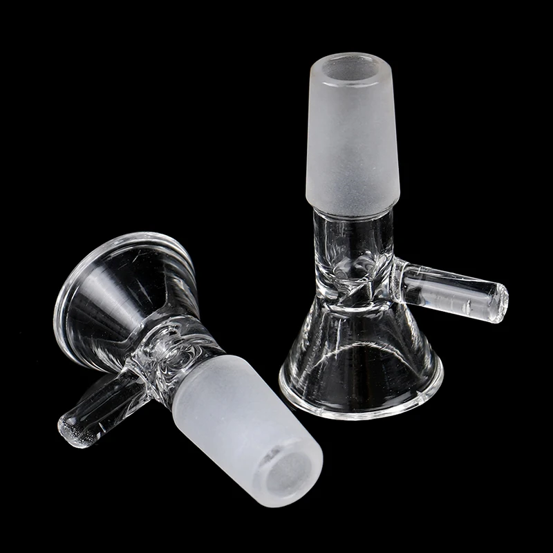 1Pc Clear Laboratory Glassware Borosilicate Handle Funnel Type Bowl