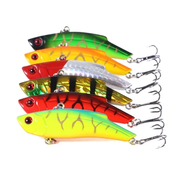 

6pcs Vib Winter Ice Fishing Baits 7cm 14g Vibe Lure Hard Fishing Lures