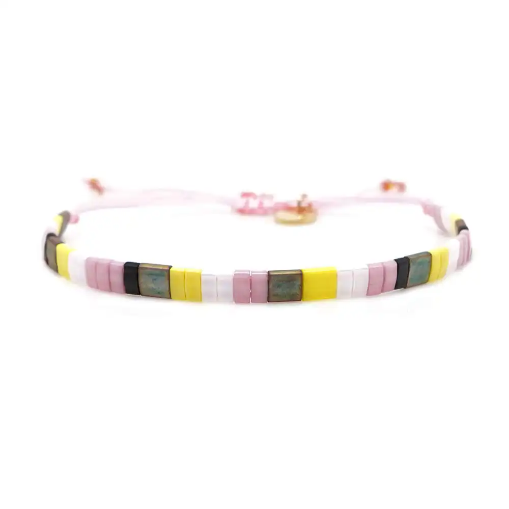 TL-B190247A Go2boho Miyuki Tila браслет с бусинами, браслеты для женщин, Летний пляж, Boho Pulseras Mujer, ювелирные изделия, красочные, Insta Janpan Miyuki joyeria - Окраска металла: TL-B190247A