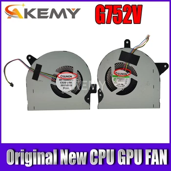 

New CPU GPU Cooling Fan For Asus G752VL G752VT G752VM G752VS G752VSK Laptop Cooler MF75090V1-C520-S9A MF75090V1-C510-S9A For SUN