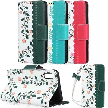 

Leather Case On For SAMSUNG Galaxy Note 10 S10 Plus S9 S8 Plus Flower Flip Book Case For Samsung Galaxy A50 A20e A40 Cover Cases