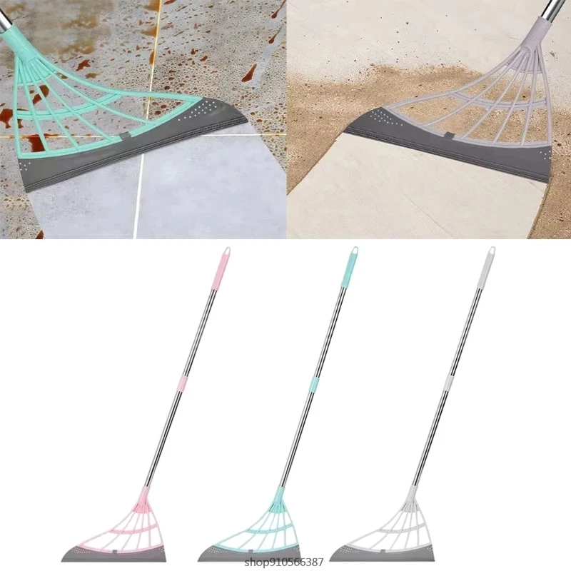 Dropshipping Multifunction Magic Broom 2-in-1 Sweeper Easily Dry the Floor and Remove Dirt Hangable Handle Design