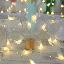 

Led lights Moon shape LED String lights Holiday lighting Fairy Garland Tree Wedding Party garden decoration outdoor garden lamp