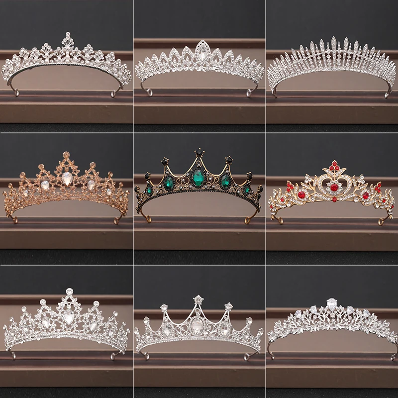 Wedding Crown Hair Jewelry Bridal Headpiece woman Baroque Rhinestones Crystal Tiaras Bride Party Crowns Wedding Hair Accessories hair accessory