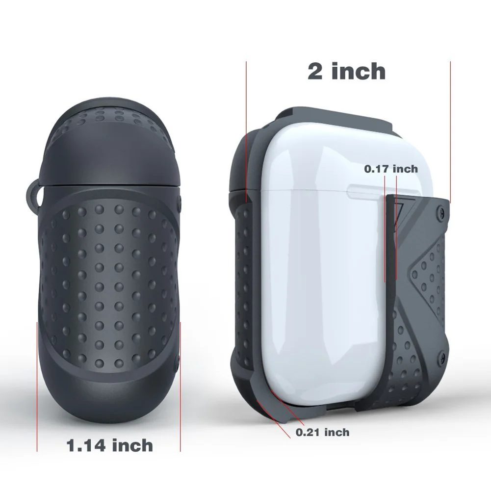 Силиконовый чехол для наушников анти-капля защитная коробка для AirPods