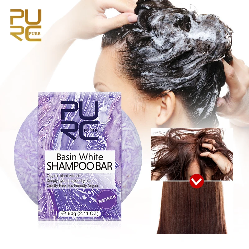 Новинка, PURC, 7 типов шампуневого мыла, мягкая очистка, способствует здоровому органическому экстракту растений, шампунь для волос