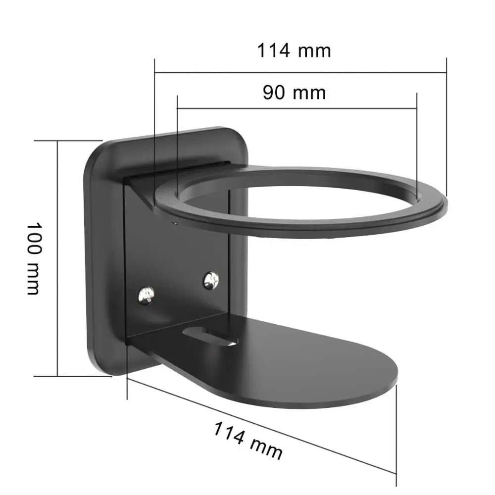Европейский классический Умный домашний динамик металлический настенный аудио кронштейн для Google Home Amazon Echo Plus подставка держатель Экономия пространства - Цвет: Black