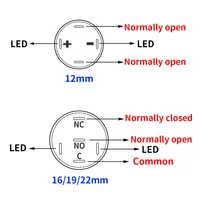 On Off PC Power Metal Waterproof Push Button Switch 12v for Car Ignition Switches Momentary/Latching NC 5V 220V 12 16 19 22 mm - Image 5