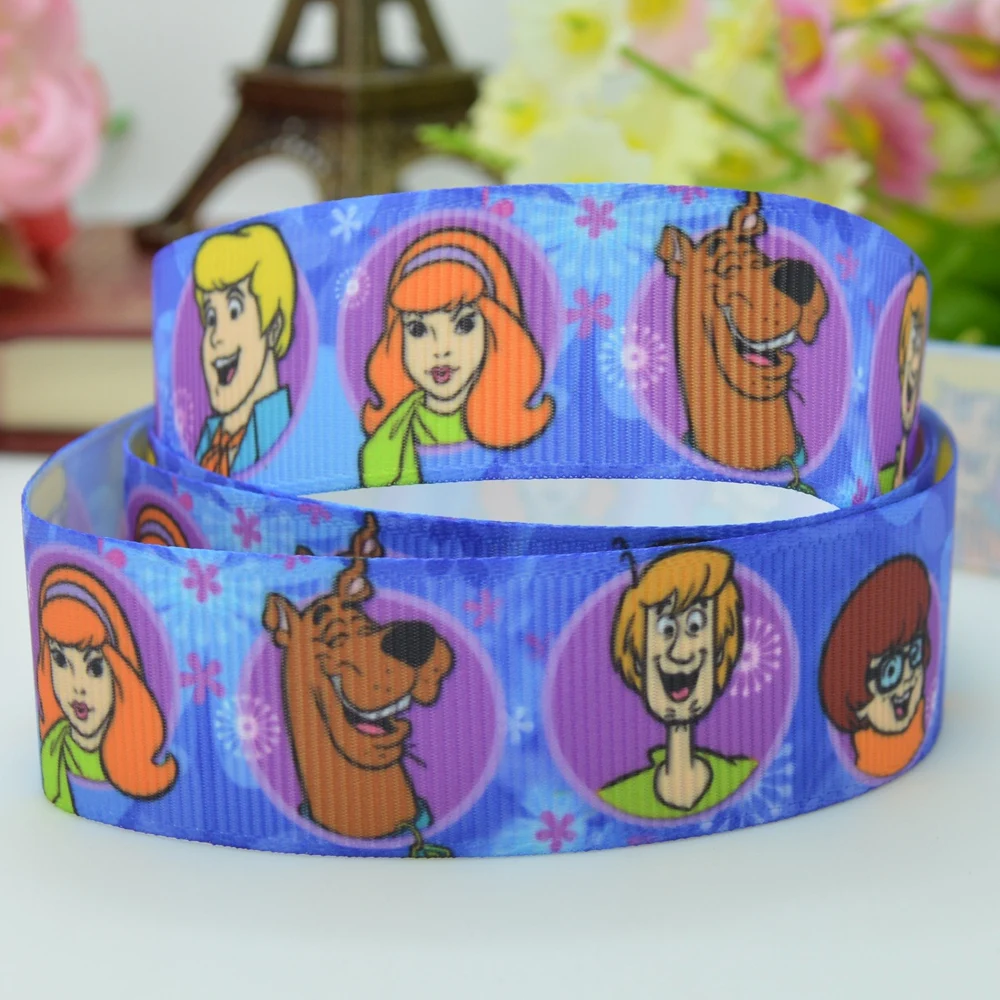 10 Yards 22mm 7/8" cute cartoon Printed grosgrain ribbon hair bow Headwear DIY hair accessories retail B0929