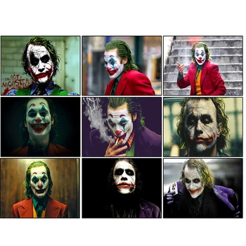 

Movie Joker 5D DIY diamond Painting Full drill Square/Round Diamond embroidery Mosaic Cross Stitch Home Decor Gift