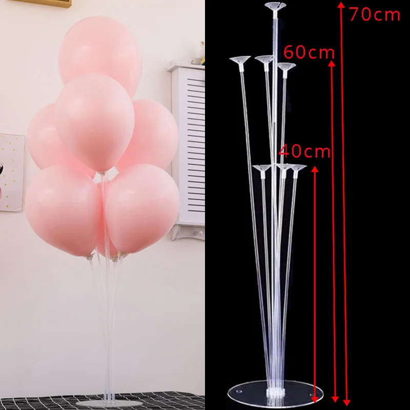 1pcs balloon stand MEIDDING первый 1-й декорации дня рождения девочка украшение душевой кабины Oh Baby номер воздушные шары фото плакат дети розовые подарки - Цвет: 1pcs balloon stand