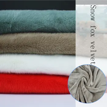 

Snow fox plush home textile plush fabric imitation water velvet carpet toy blanket