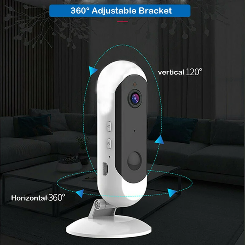 Дизайн, улучшенная перезаряжаемая камера наблюдения 1080 P, Wifi, ночное видение, двухсторонняя аудио камера безопасности, TU-shop