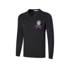 Swirling Мужская одежда для гольфа, мужской бархатный свитер с длинными рукавами и кроликом, дышащая одежда для гольфа, футболка для гольфа