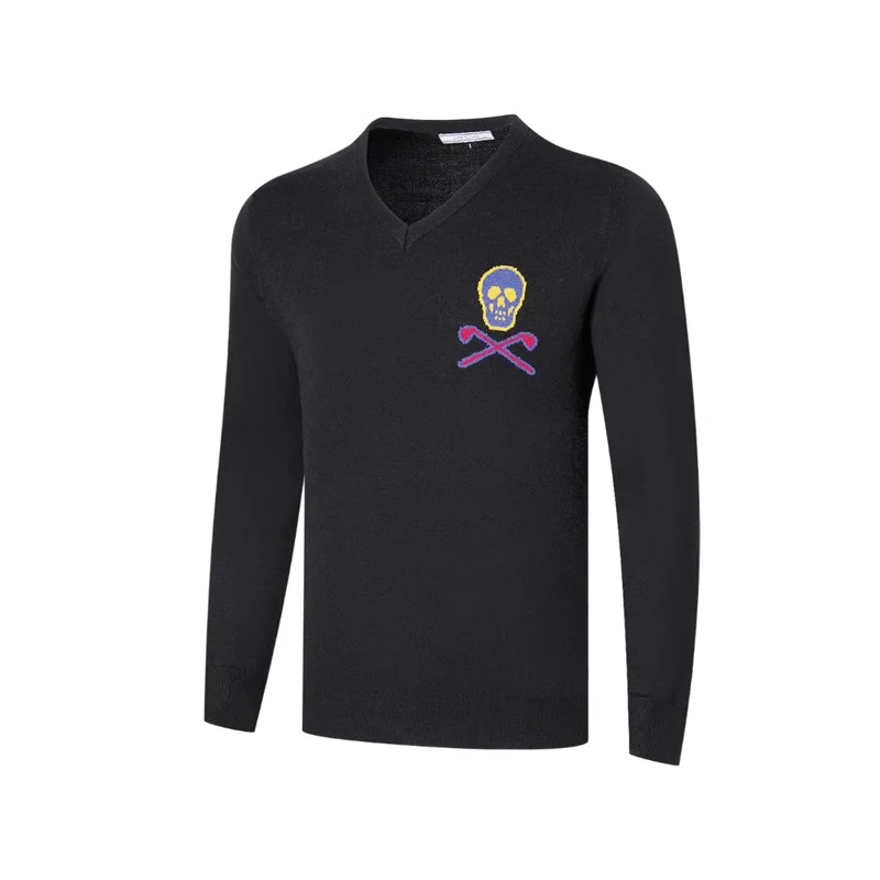 

Swirling 2019 men's golf apparel men's long-sleeved Rabbit velvet sweater breathable golf apparel golf T-shirt free shipping