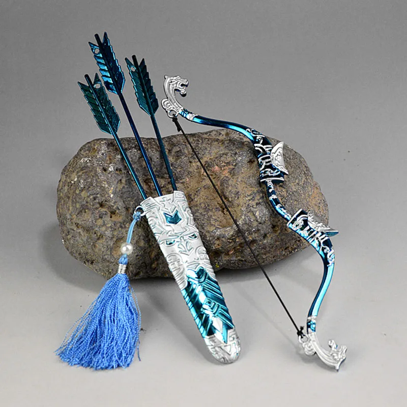 Modèle d'arme de soldat Miniature avec flèches et arc de 12 pouces, modèle ancien général archer, 1/6