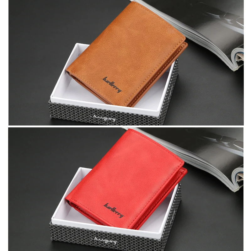 Короткий Rfid держатель для карт, мужские кошельки, сумка для денег, Мужской винтажный черный короткий кошелек, маленькие кожаные тонкие кошельки, маленькие кошельки, тонкие