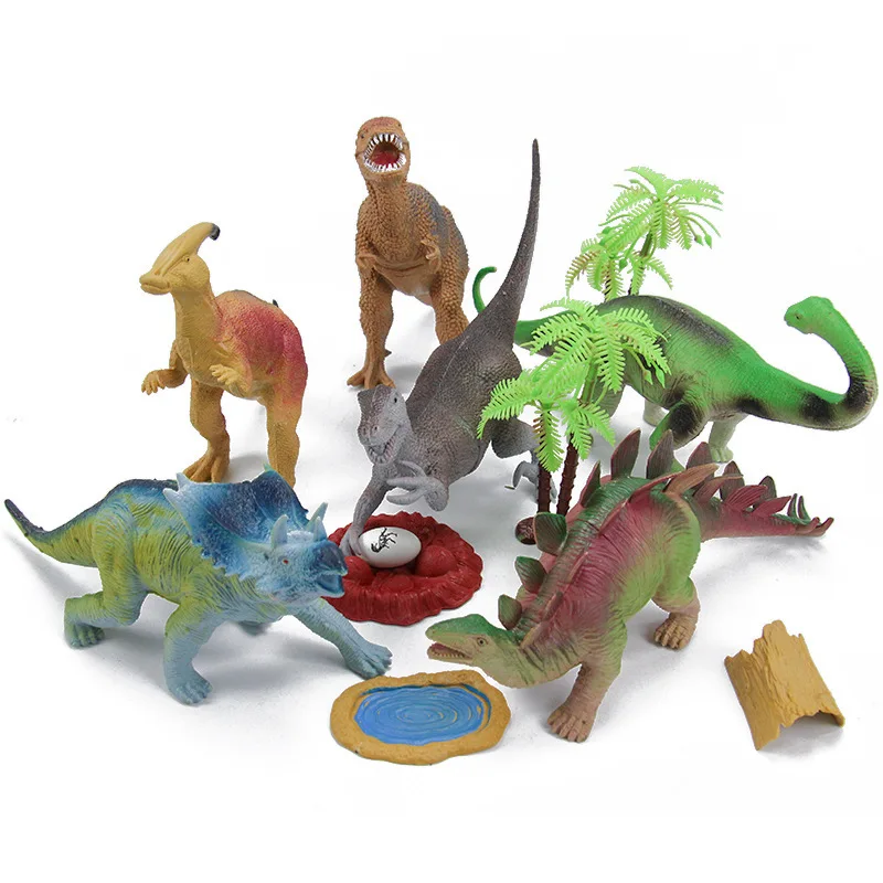 

[Wood Forest] Simulated Dinosaur Models Medium Dinosaur Scene Model Combo Hollow Dinosaur Toy