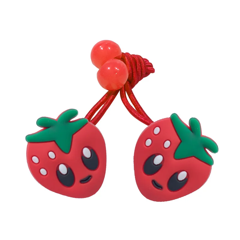 3016-06 1pair 1 пара/2 шт., эластичные резинки для волос с изображением животных, резинка для волос с подсолнухом, милые аксессуары для волос для девочек, веревки для волос, украшения, детский подарок - Цвет: 3016-06 1pair