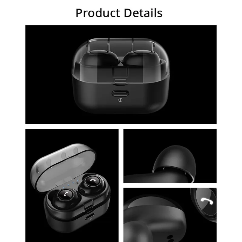 Спорт для Bluetooth 5,0 гарнитура БЕСПРОВОДНЫЕ стереофонические стерео наушники с зарядным устройством