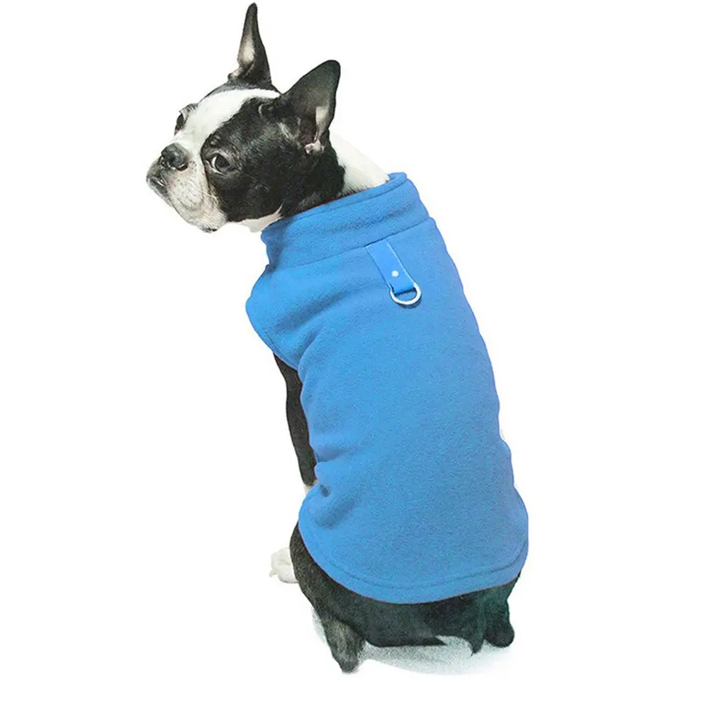 Теплая Флисовая одежда для собак, зимняя одежда для собак, одежда для маленьких собак
