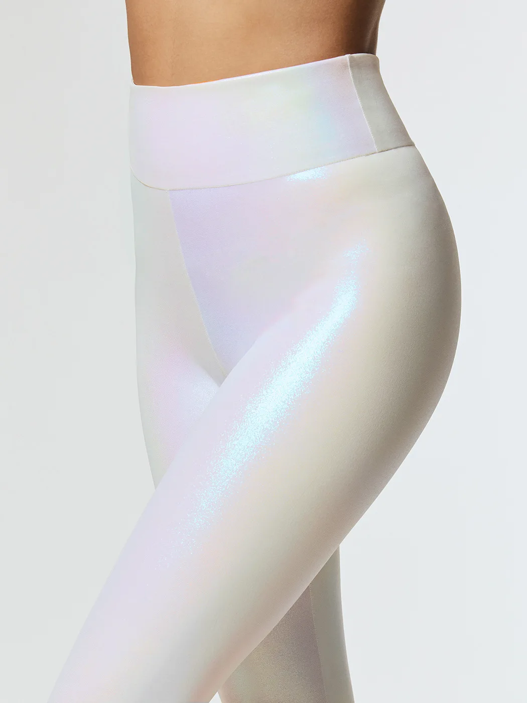 Высокая талия эластичные флэш Леггинсы для женщин Bling лодыжки длина Красочные Белый Синий XL тонкие обтягивающие брюки Осенняя мода