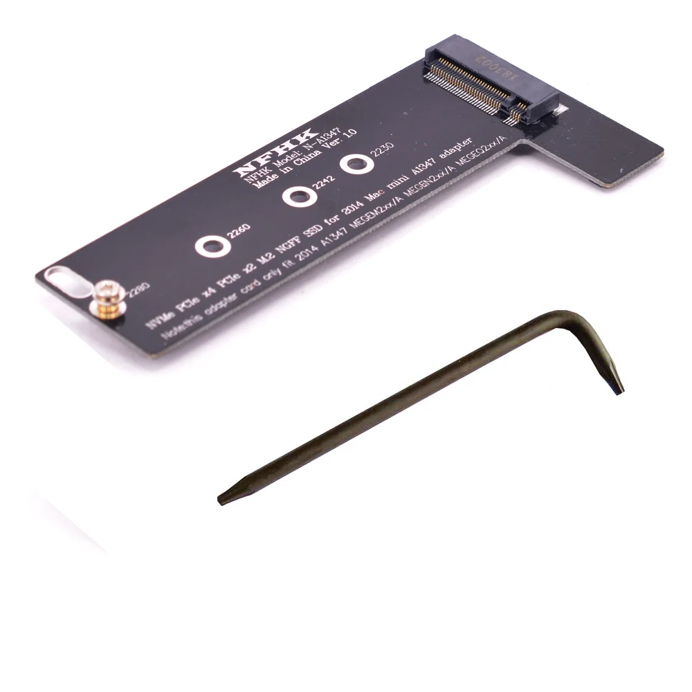 M key NVMe M2 SSD to For Apply Mac Mini 2014 A1347 MEGEN2 MEGEM2 MEGEQ2 adapter PCI express NGFF 760P 600P riser card-1