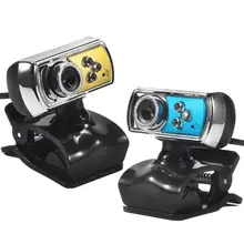 Универсальный 12 МП веб-камера HD высокой четкости 3 светодиодный веб-камера USB камера с микрофоном ночного видения для ПК Компьютерная периферийная Синяя