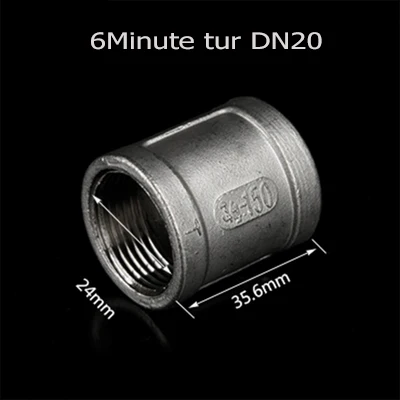 2 шт. 304 нержавеющая сталь литой 1/" 1/2" 3/" 1" соединительная муфта Мужской Женский адаптер редуктора резьбы - Цвет: 14