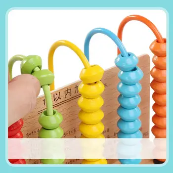 

New Wooden Craft Math Puzzle Number Counting Game For Kids Early Education Toys