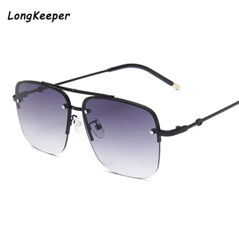 

Fashion Square Sunglasses Women Brand Design Metal Frame Gradient Lenes Oversized Ladies Sun Glasses Frame Eyewear Shades UV400