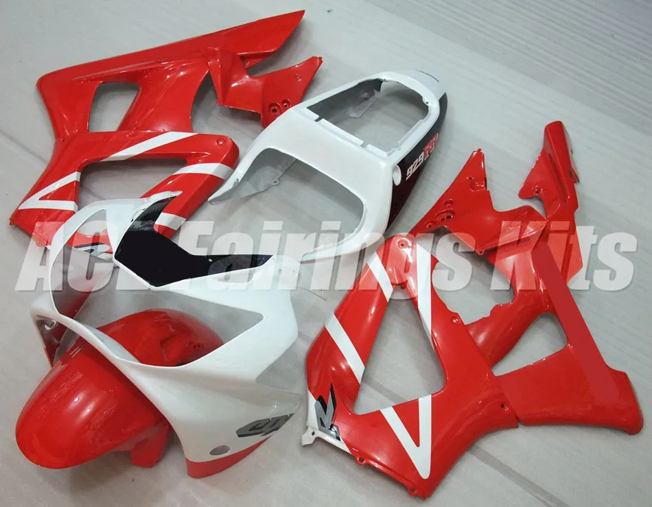 

New Complete Motorcycle Fairing Kit For Honda CBR929RR CBR900RR 929 2000 2001 00 01 929RR Fairings ABS Plastic Red white