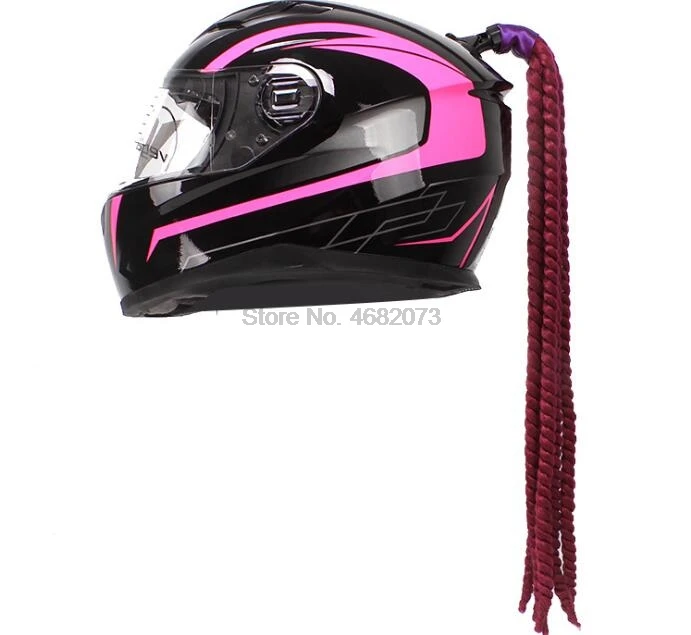 byDHLorFedex20pcs60cmMotorcycleHelmetDreadlocksWomenHelmet