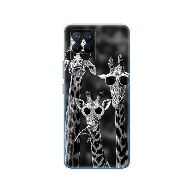 Realme 8 Case 6.4" Soft Silicon TPU Back For Realme 8 Pro OPPO Realme8 4G RMX3085 Phone Cover Coque Capa Funda Bumper Bag