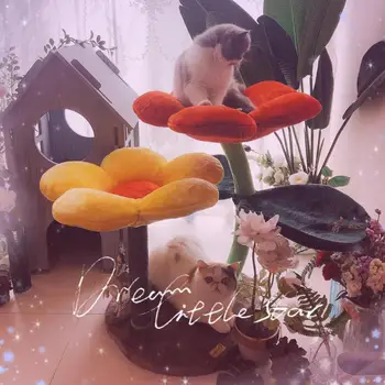 

The happiness of the kitten is like a flower ~ Kerry color flower cat climbing frame cat toy jumping platform cat scratch post