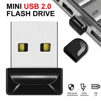 

32GB Black Mini USB 2.0 Flash Drive U Disk Memory Stick High-speed Reading 25 MB/s Storage U Disk For Mobile Computer