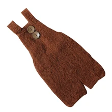 Бренд для новорожденного младенца любого пола кнопки трикотажные шерстяные подтяжки костюм реквизит для фотосъемки