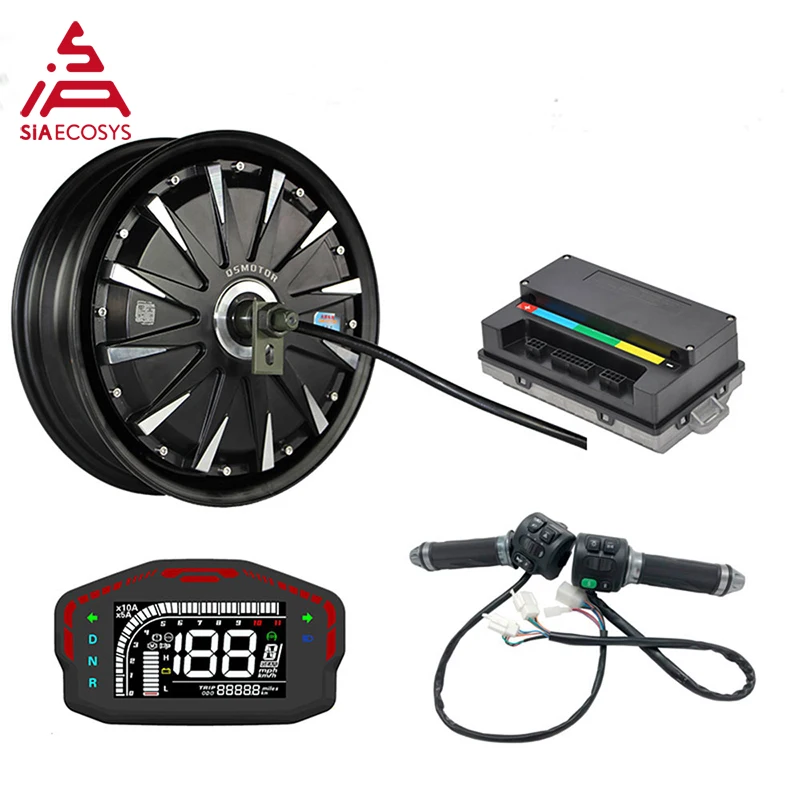 Qs Motor 12*3.5 Pollici 1500W 48V 55Kph Bldc E-Scooter Hub Kit Motore Power Train Con Controller Em50Sp