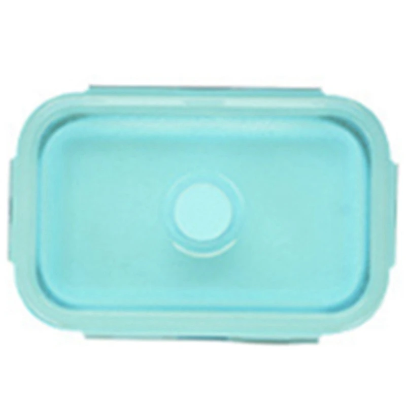 

1Pcs Food Grade Silicone Lunch Box Folding Eco-Friendly Food Container Bento Box Collapsible Portable Microwave Food Crisper Box