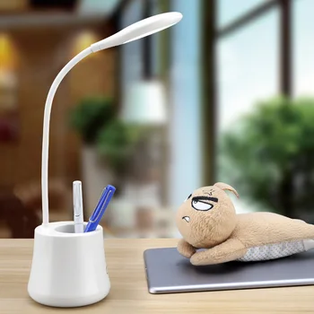 

WENHSIN Led Table Lamp USB Pen Holder Desk Lamp Student Led Desk Charging Desk Lamp Anti-blue Light Damage Third Gear Dimming