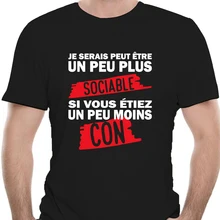 Je suis un peu plus sociable, un peu moins avec le meilleur t-shirt humoristique pour homme 0877R