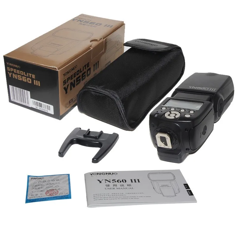 Светодиодная лампа для видеосъемки YONGNUO YN565EX III ttl Вспышка Speedlite для Canon 1100d 650d 600d YN565EX для Nikon D3300 D3100 D5200 D800 D750 D7100 камеры