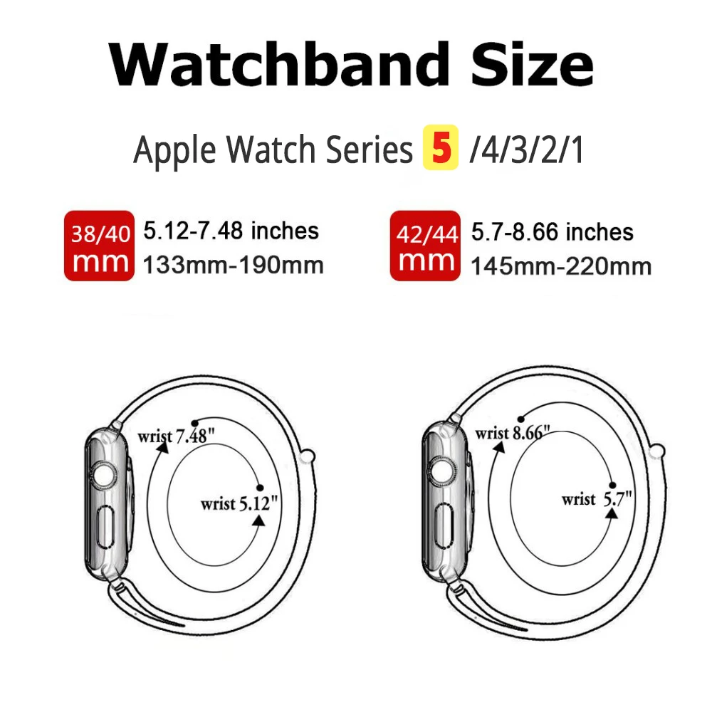 Спортивный ремешок-петля для apple watch band 4 3 iwatch band 44 мм 40 мм correa apple watch 4 браслет-липучка 42 мм 38 мм аксессуары