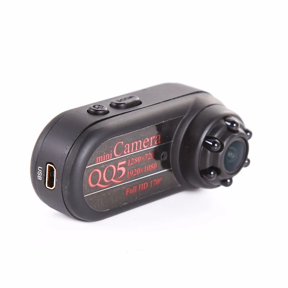 QQ5 Mini Camera Full HD 1080P 720P IR Night Vision small Camcorder 12MP Mini PC Webcam Camera 170 Wide Angle shooting sports DV